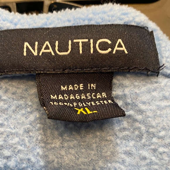 Nautica Men's Zip-Up Light Blue Sweater - Picture 2 of 4